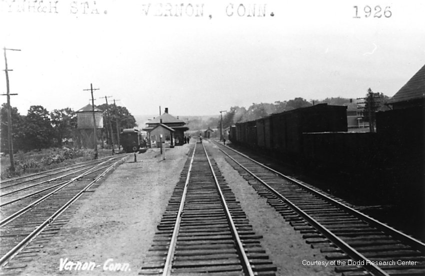 Vernon Depot Passenger Station rail yard