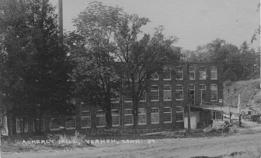 Ackerly Mill as it appeared in 1939, Vernon, Connecticut